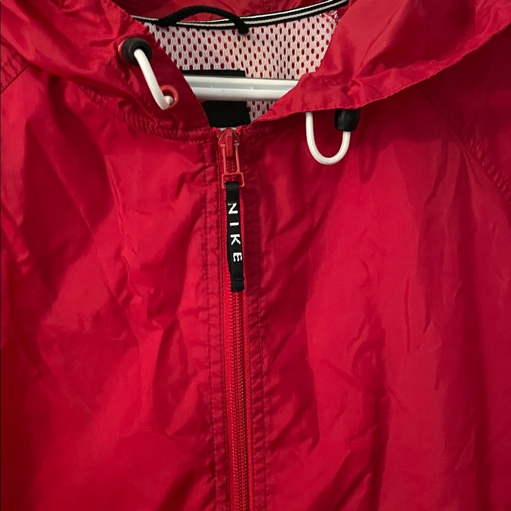 Nike Red Pullover Nylon Windbreaker - image 2